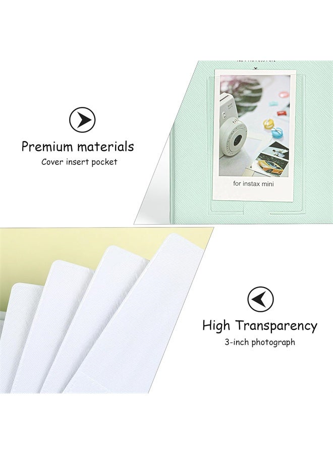 HOMESTAR 64 Pockets Photo album, for Fujifilm Instax Camera Mini 12, 11, 9, 8+, 8, 7s, 25, 26, 50s, 70, 90, Polaroid Snap, Z2300, Instant Printer Film, Green - Image 3